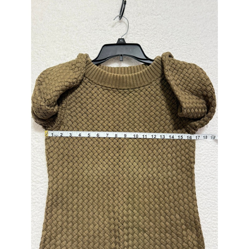 Talbots Classic Collection Women's Olive Green Textured Knit Sweater Medium - Picture 6 of 7